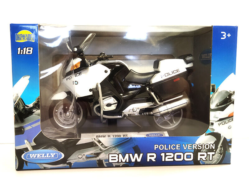 Welly Motocykl BMW R1200 RT 1:18 policejní bílý